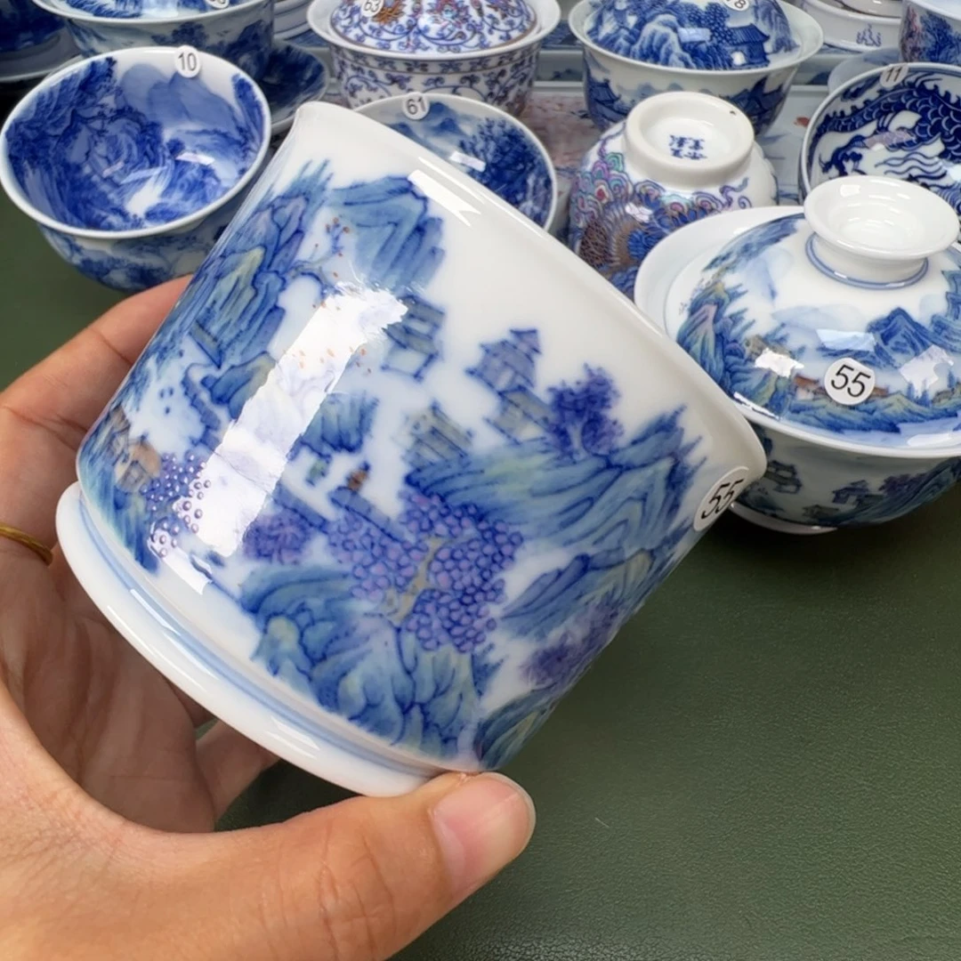 景德镇纯手工纯手绘茶具木木55