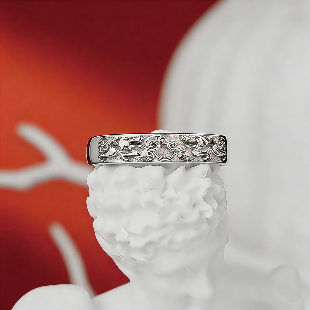 925银戒指 【寓意聚贝才】师傅推荐2026新年过年貔貅指环情侣对戒