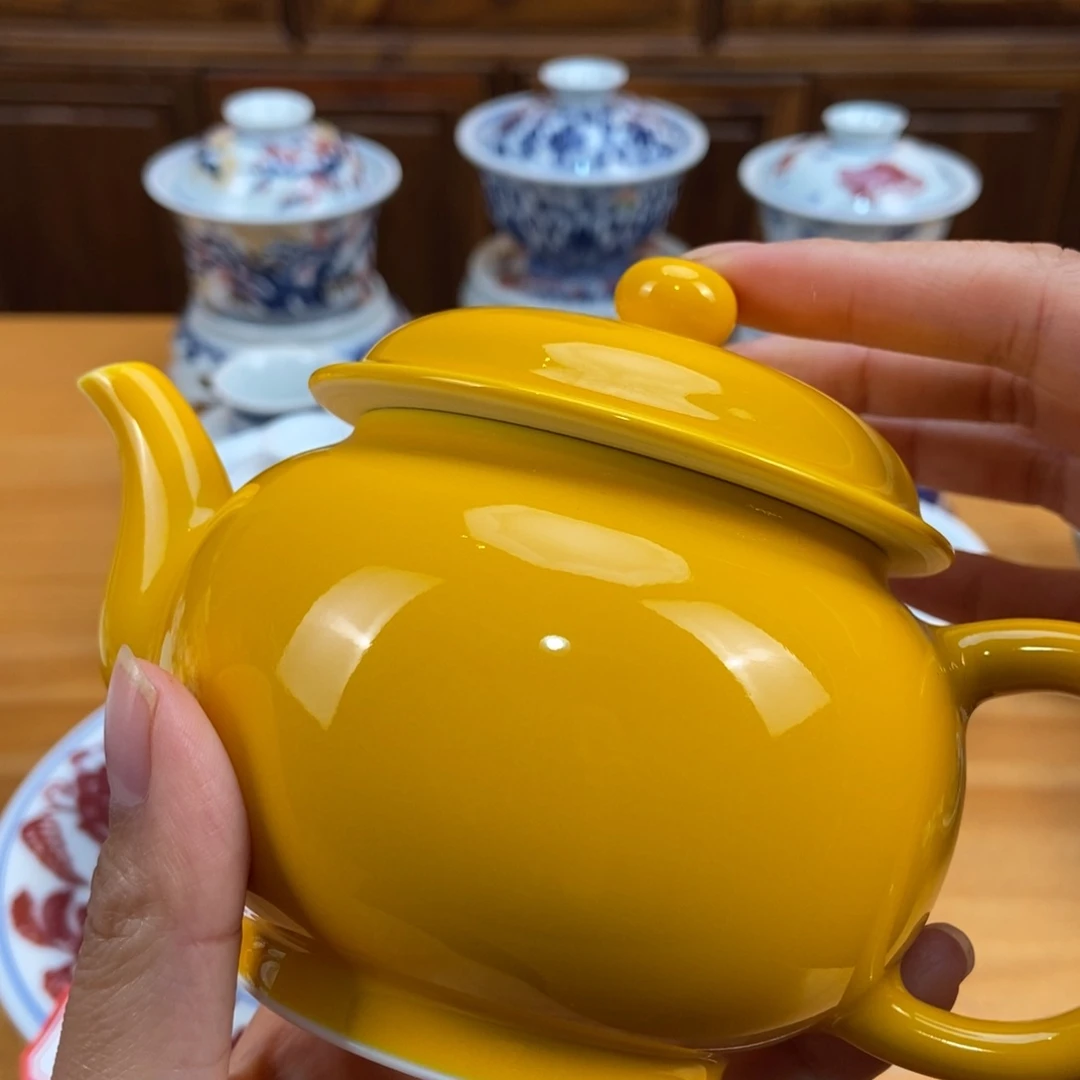 手绘现代茶具非古董