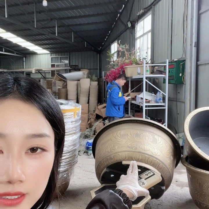 圆形120花盆一个有孔