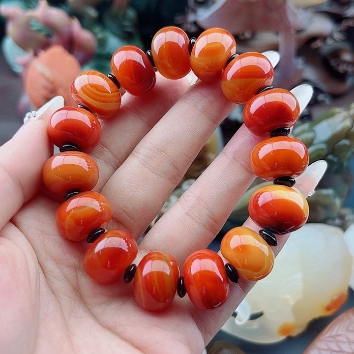 克***业玛瑙未镶嵌手饰吊坠