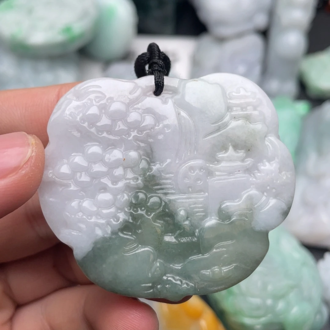 翡翠未镶嵌吊坠(不含链)