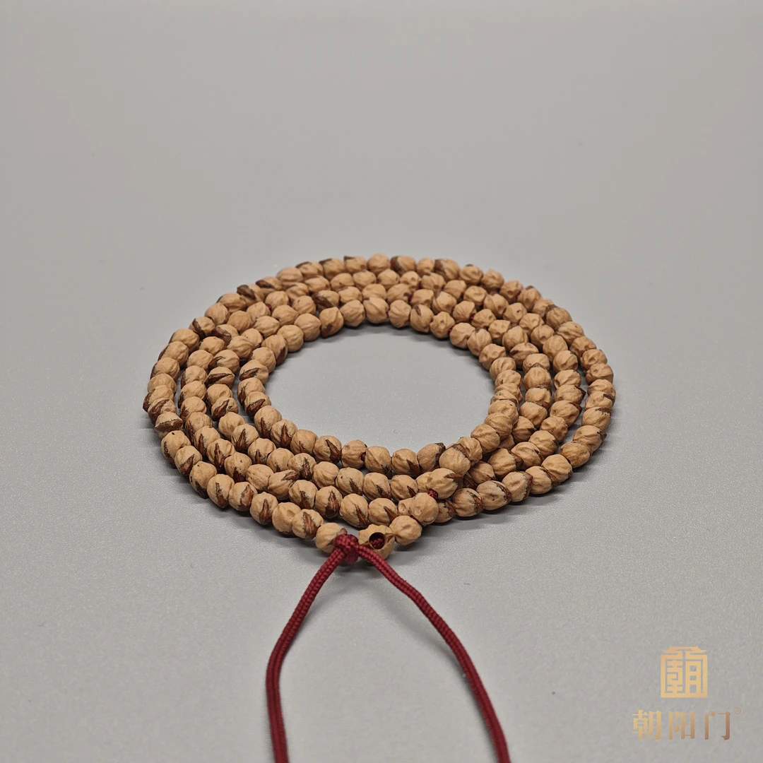 【D2746】柏香籽“鸳鸯”5mm左右原桩红芽斜打孔长串可脖挂绕手百香