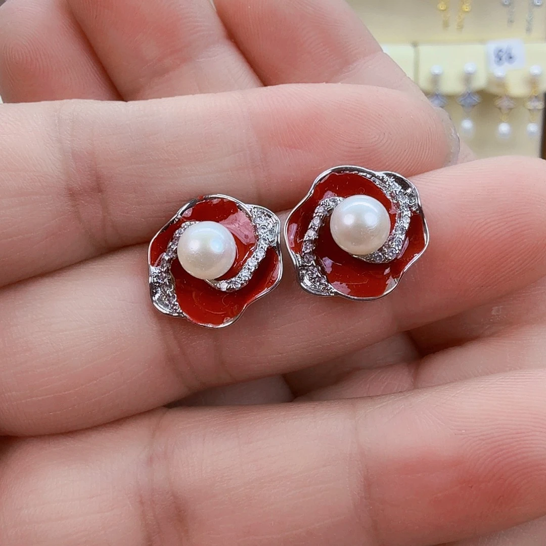 未镶嵌耳饰淡水珍珠