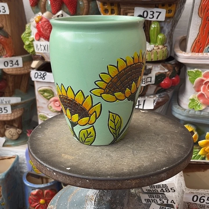 粗陶材质多肉花盆