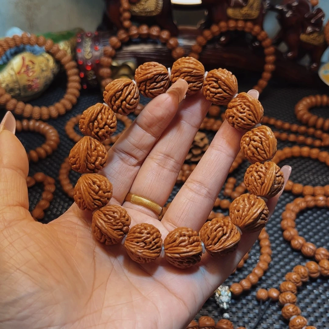 手串桃核19精品元宝刺龙纹