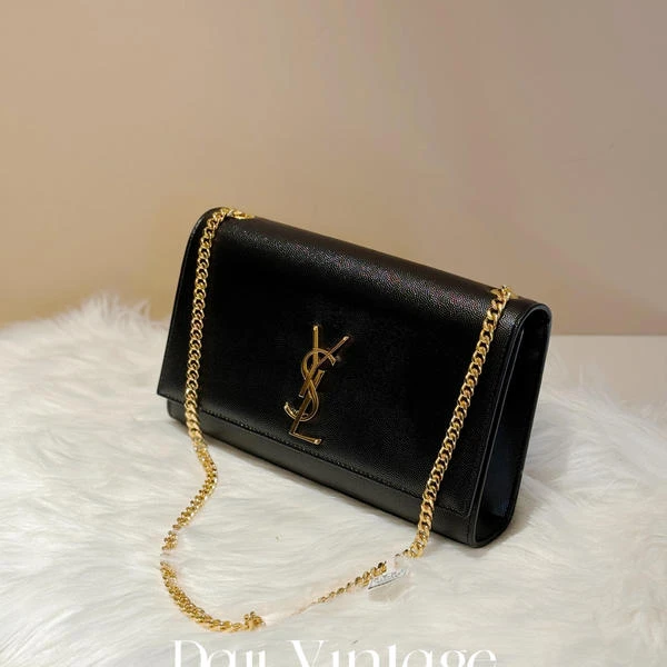 大吉中古/YSL圣罗兰黑金kate中号斜挎包