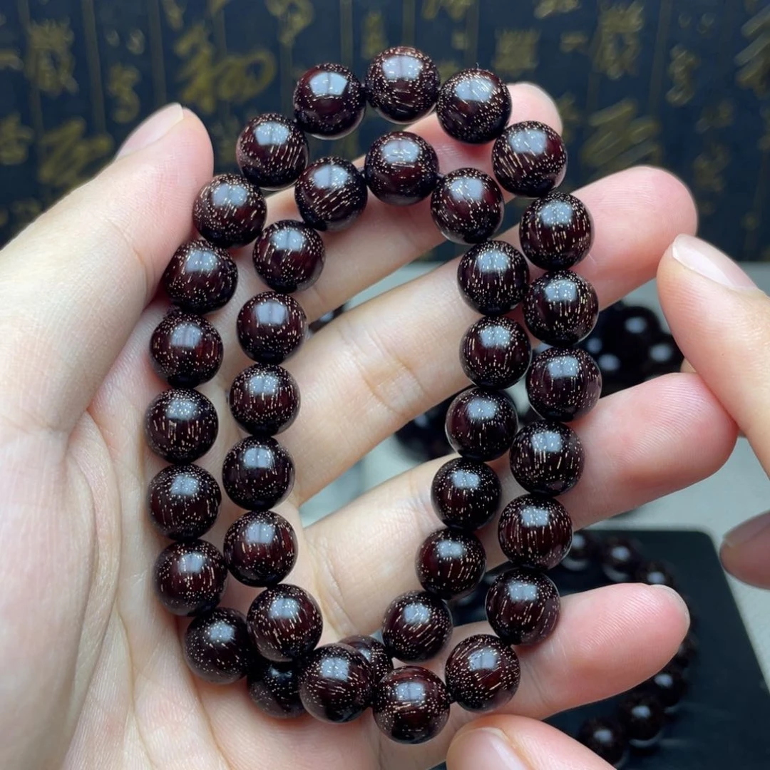 檀香紫檀（小叶紫檀）1.0 38颗 双圈 爆满金星