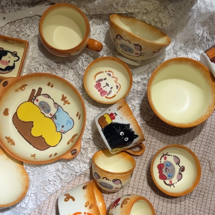 摆件陶瓷头发陶瓷