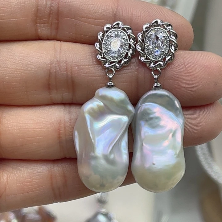 耳饰未镶嵌淡水珍珠