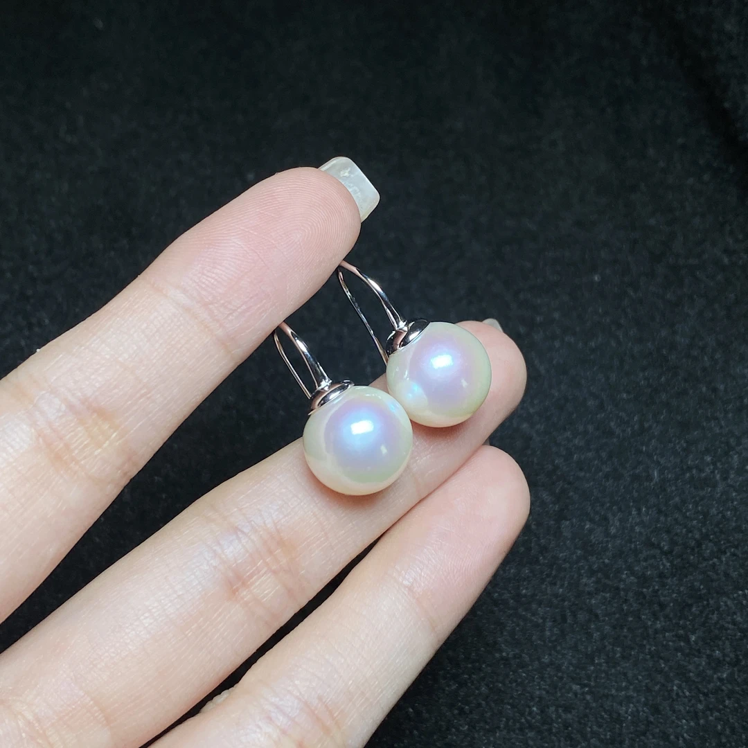 【小北严选】S925银淡水珍珠耳钩约12mm+【多样性发一件】-AH74X480
