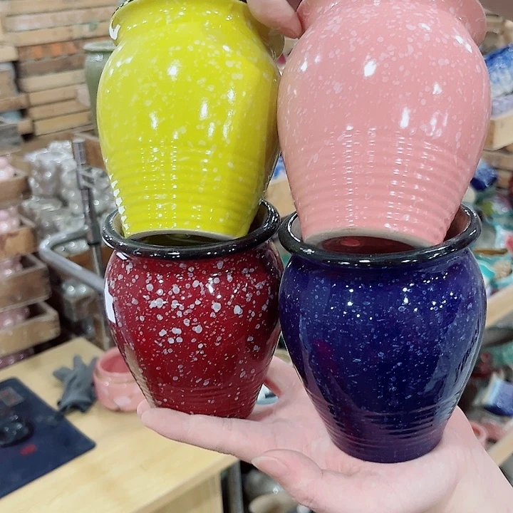 有孔.凑单10元陶瓷花盆发货！