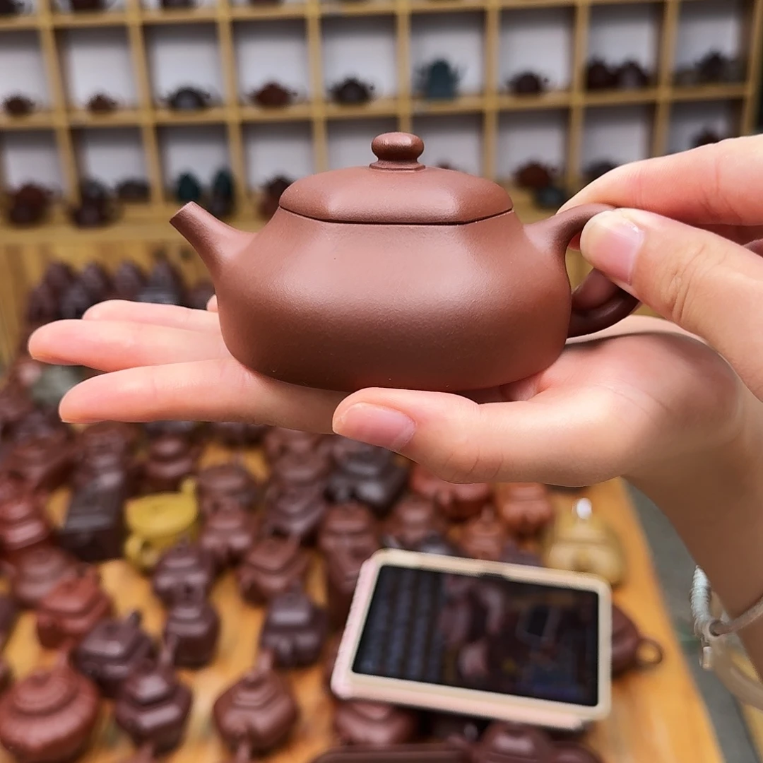 茶壶紫砂紫砂壶六方静乐160cc