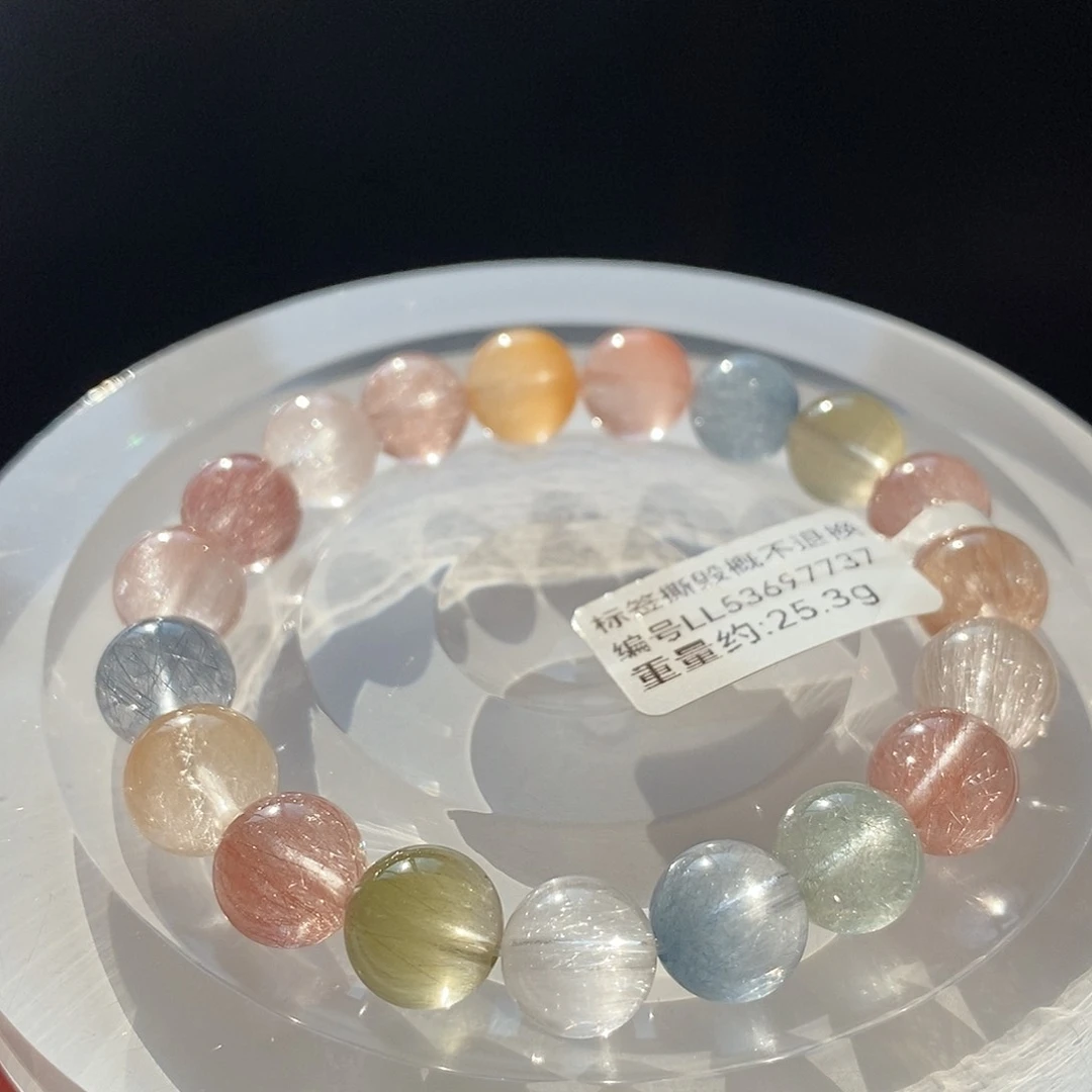 水晶手链未镶嵌星*F彩兔毛10