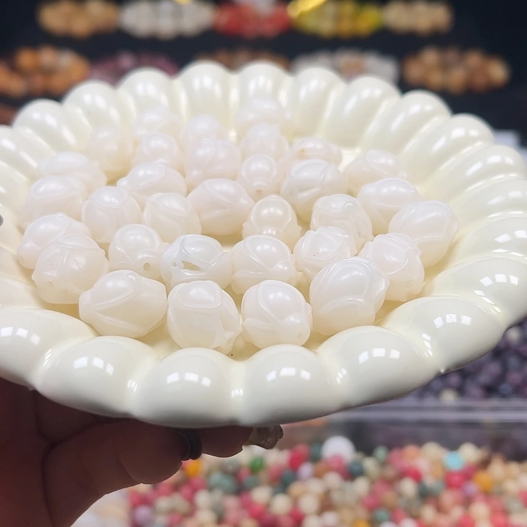 菩提根/象牙果手串瑕疵18白玉兰20颗有裂