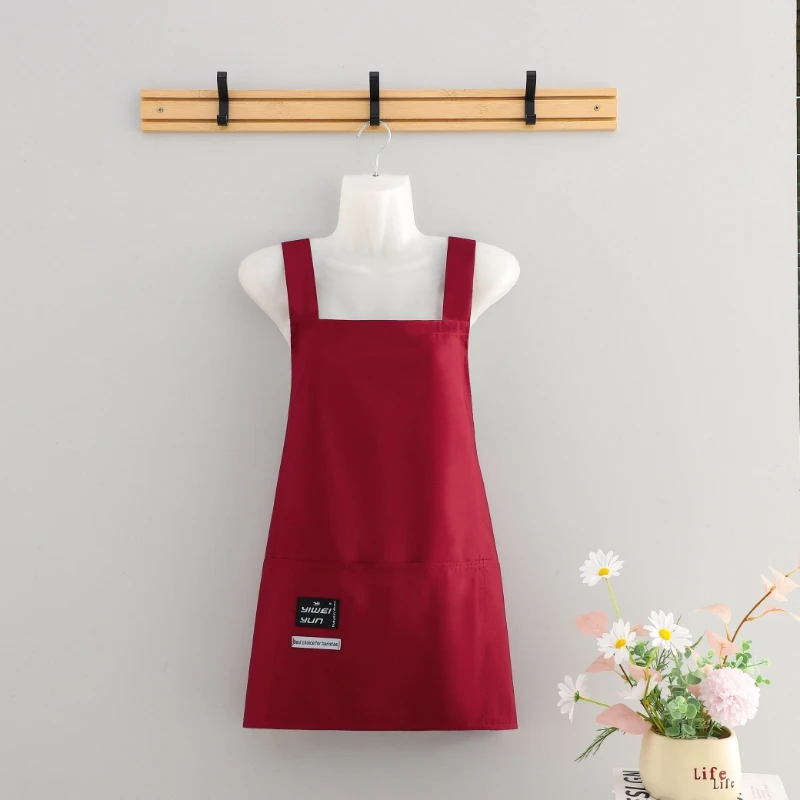 半身短款背带围腰女可爱防泼水柔软舒适可定制