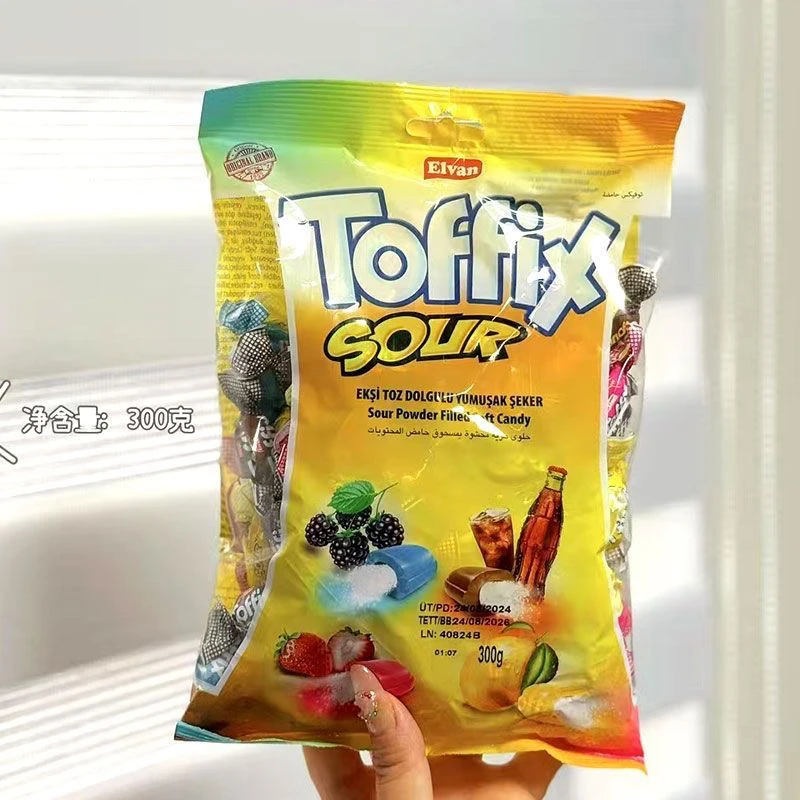 多巴胺糖果ELVAN果汁软糖1000g/袋Toffix酸味SOUR多味好吃的糖果