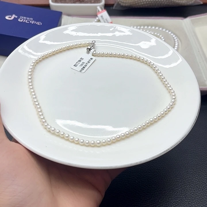 淡水珍珠钛钢珍珠项链12