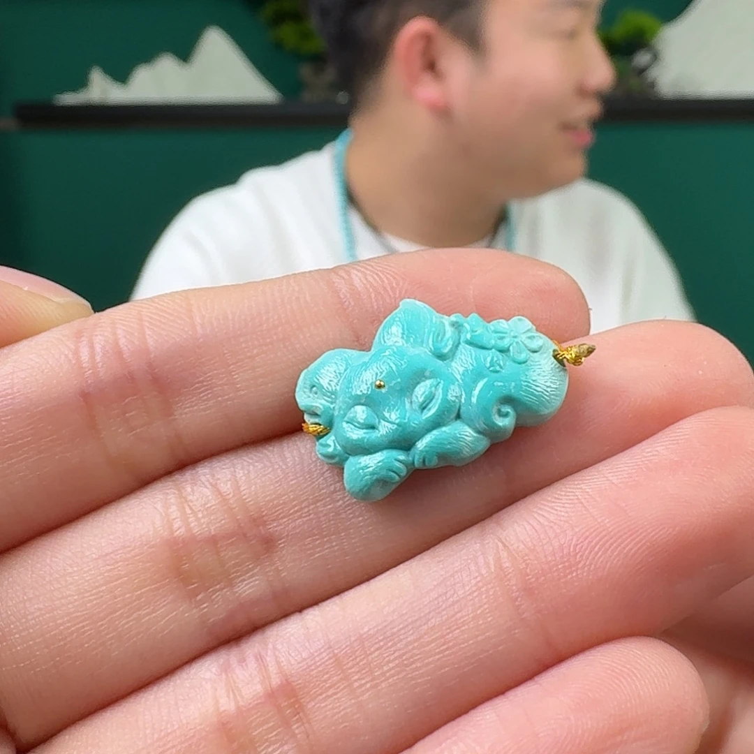****若绿松石未镶嵌珠宝奇石
