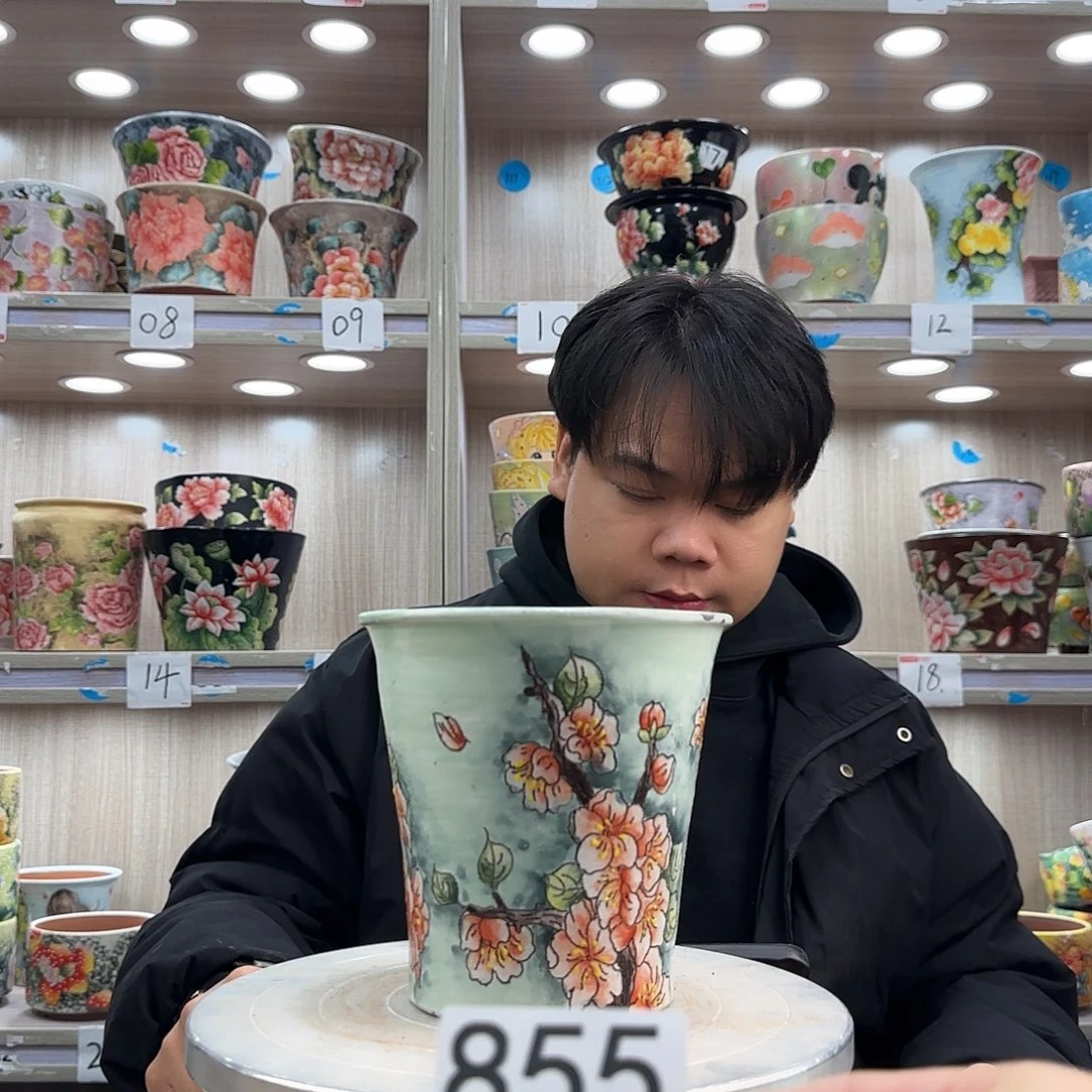 紫砂花盆瑕疵瑕疵855