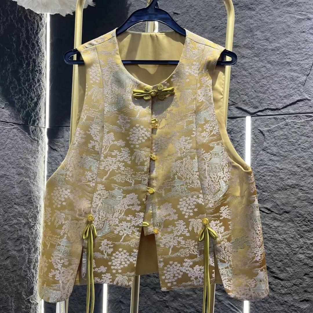 （2007-1）新中式国风刺绣百搭马甲