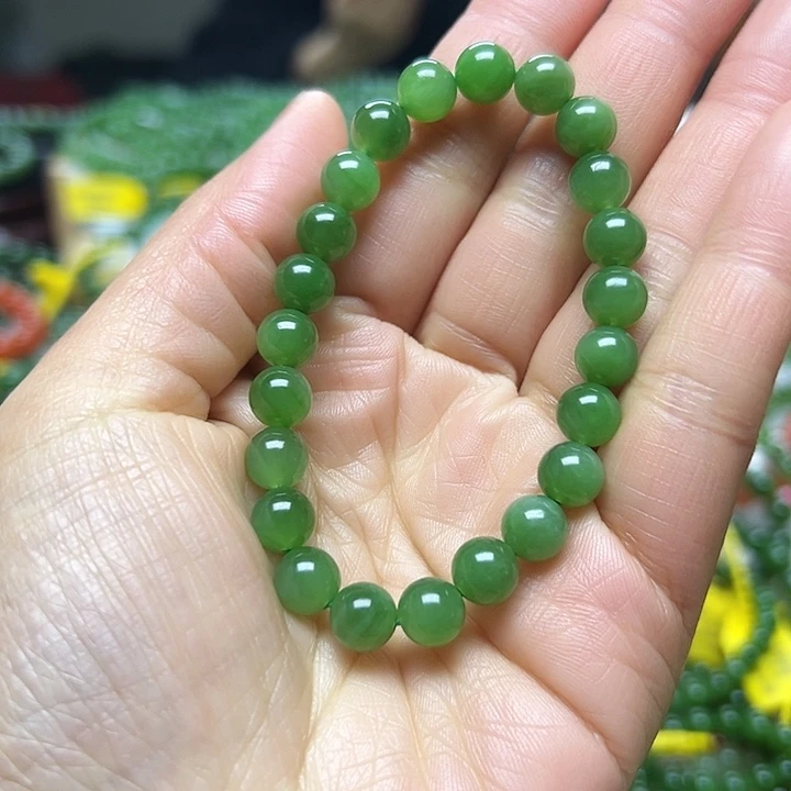 和田玉（碧玉）未镶嵌手链