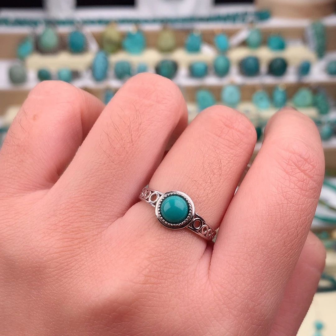 绿松石未镶嵌戒指