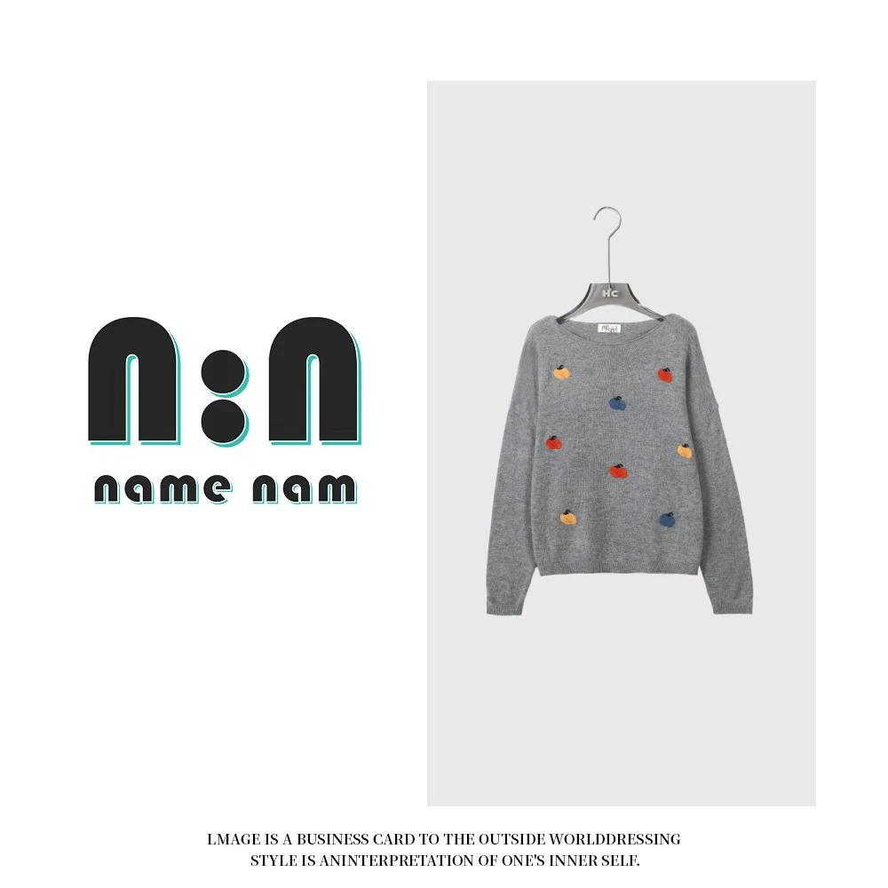 南瓜贝贝丨“设计师款”羊兔毛混纺秋冬气质针织衫套头上衣女6515