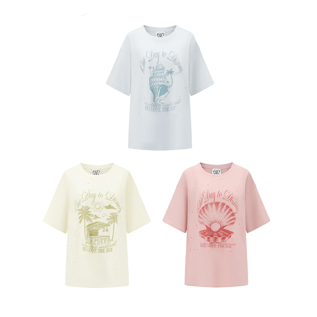 ODTD 时尚简约T恤25年春夏HSCFTSYEL105/FTSPIN103/BLU104——790