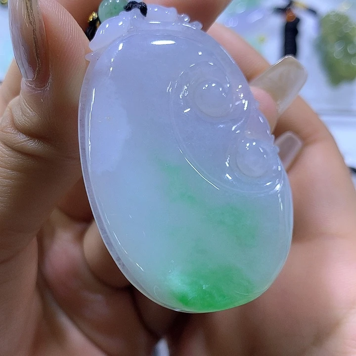 翡翠颈饰未镶嵌天然翡翠A货吊坠