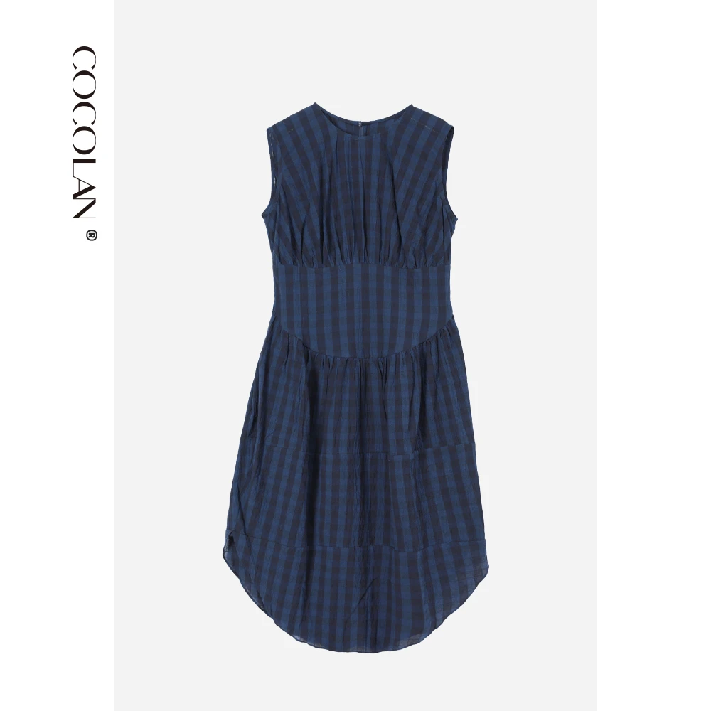 格子无袖连衣裙CL3LYQ0090