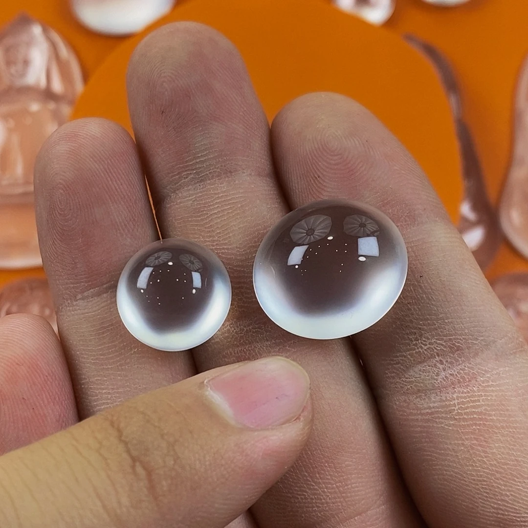 锦***)石英质玉未镶嵌吊坠(赠链)