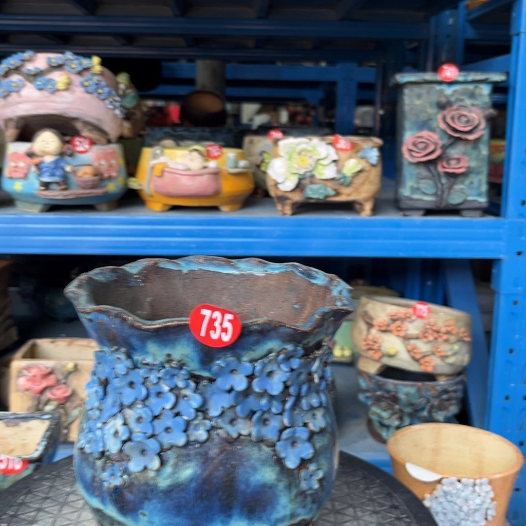735 号陶然花器手工花盆