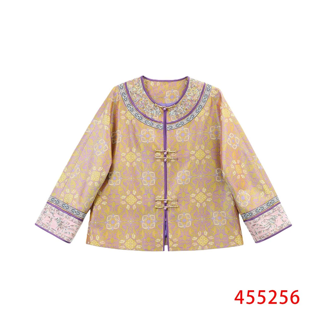 【钱老板推荐】葡萄藤蔓莲花蜀锦外套  455256