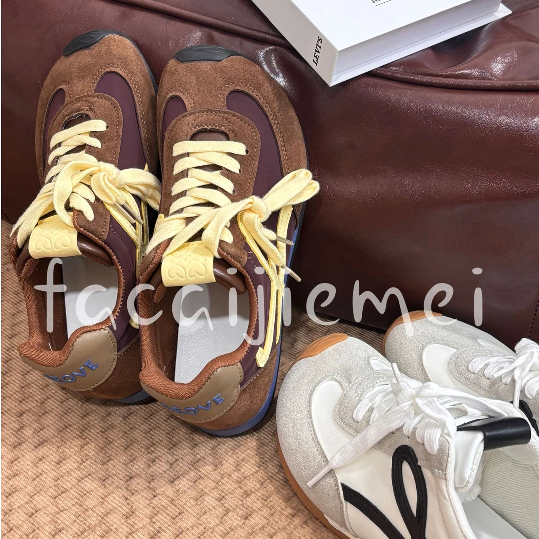 发财姐妹/杨幂同款2025德训鞋真皮休闲鞋女款阿甘鞋运动鞋平底