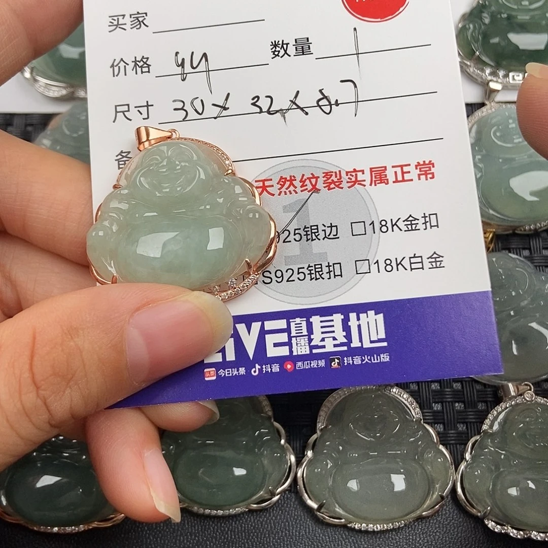 翡翠银S925镶嵌颈饰