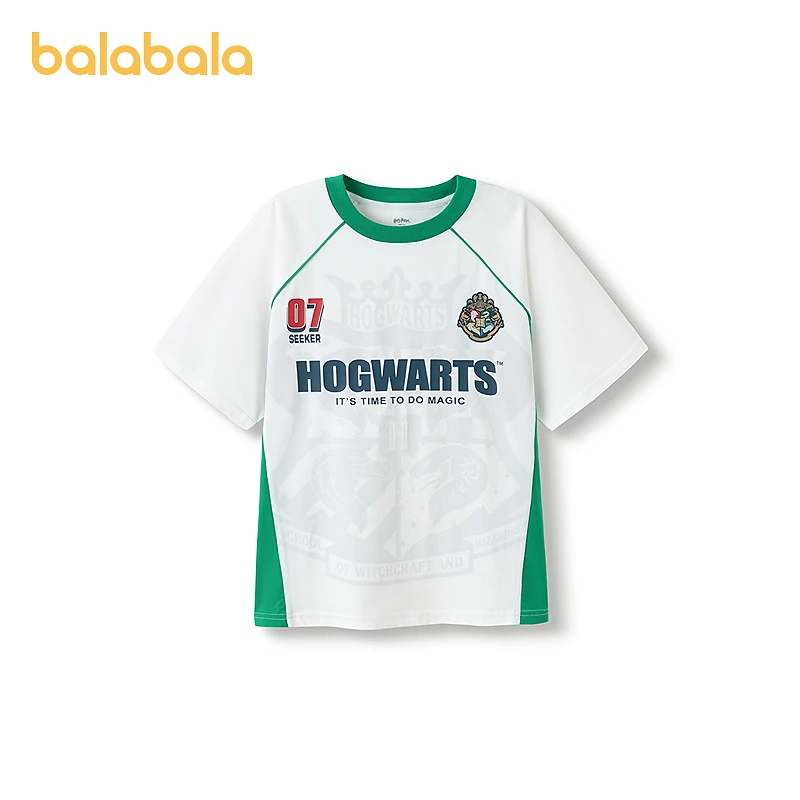 【哈利波特IP】巴拉巴拉童装儿童短袖T恤男女童上衣2025夏装速干