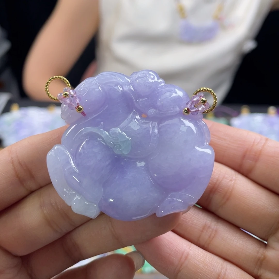 颈饰未镶嵌翡翠代编织