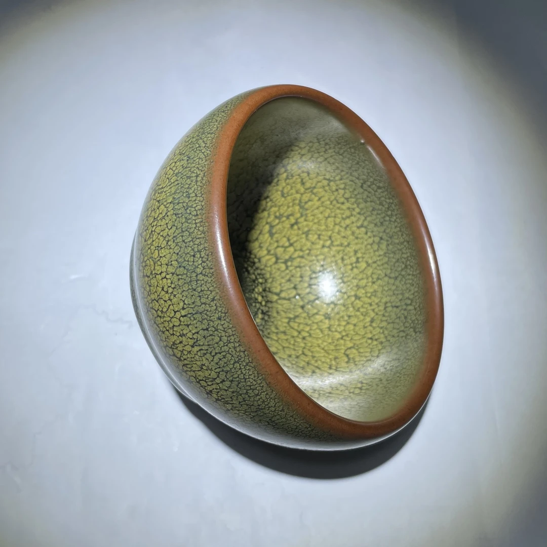 绿鹧鸪无足钵主人杯建盏口径8.8高6容量135毫升品茗杯配盏袋证书