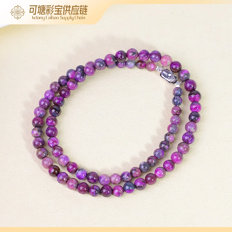 南非舒俱来 S级 果酱红圆珠舒俱来项链合集/KTCB-4683/多样性发一