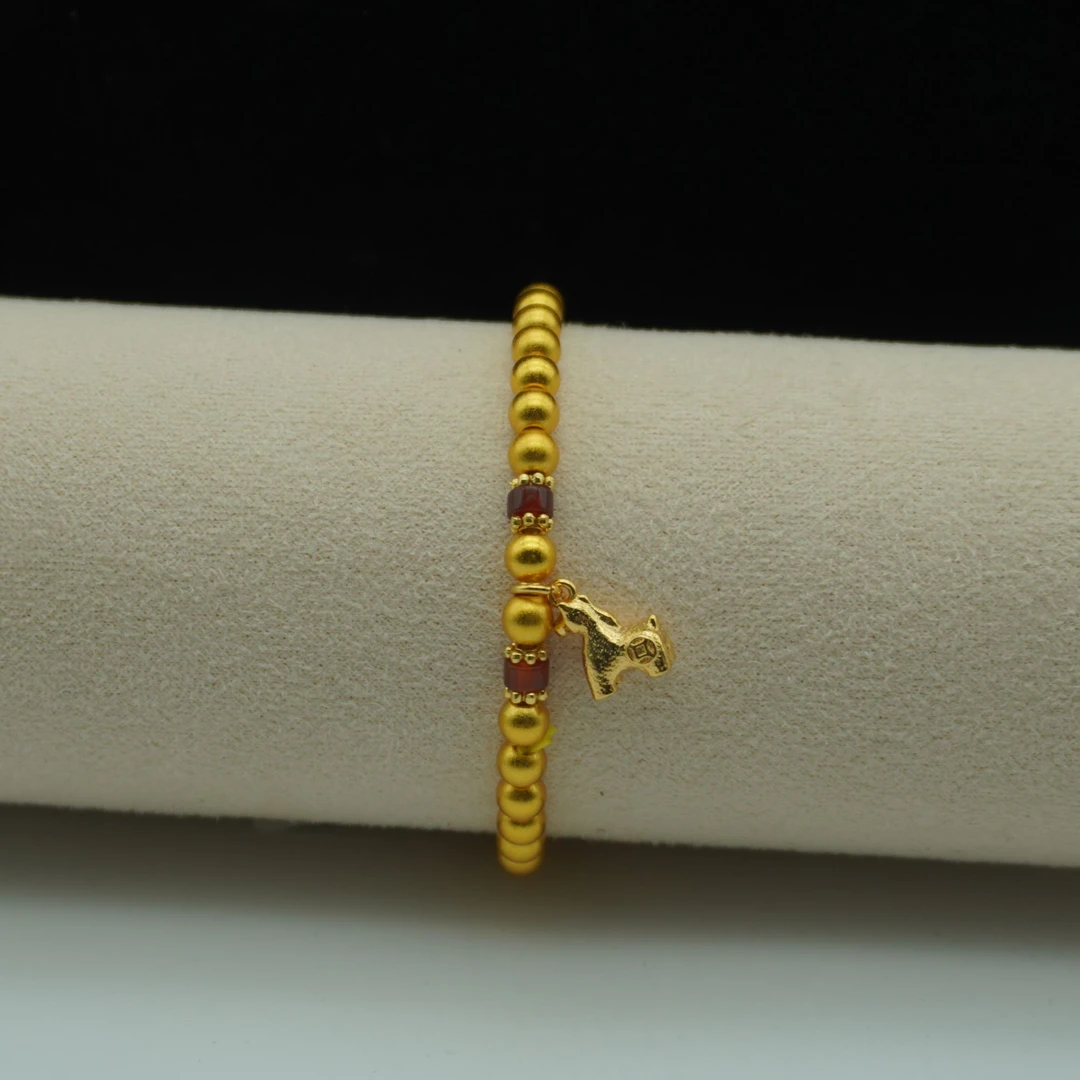 钨合金珐琅手链 时尚百搭两世欢光珠素款女款气质JG-3098手链