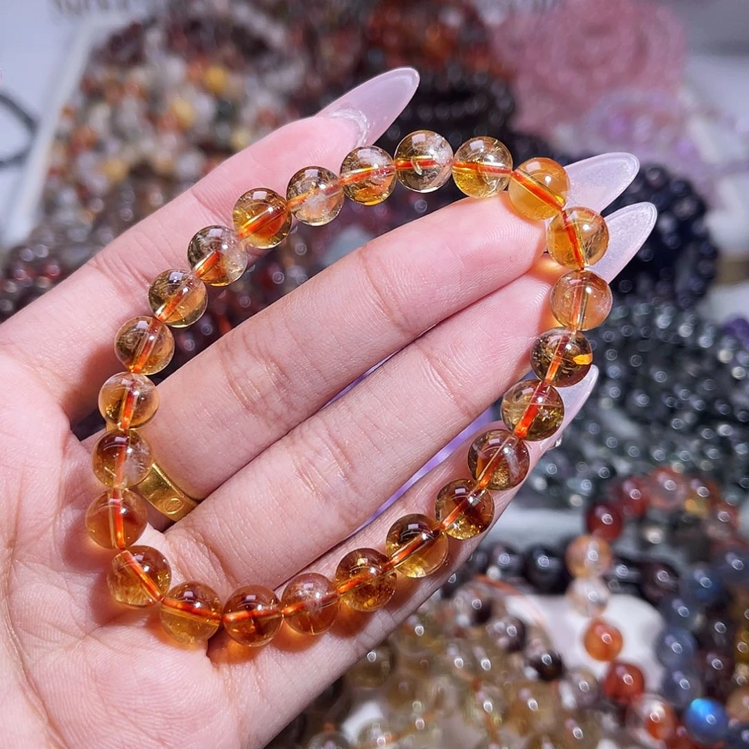 水晶手链未镶嵌黄塔晶8