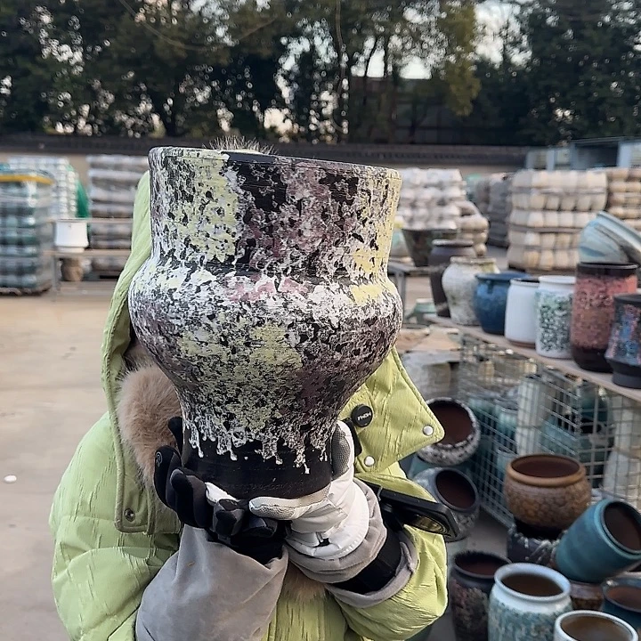 王嫂花盆1227-324高27口23