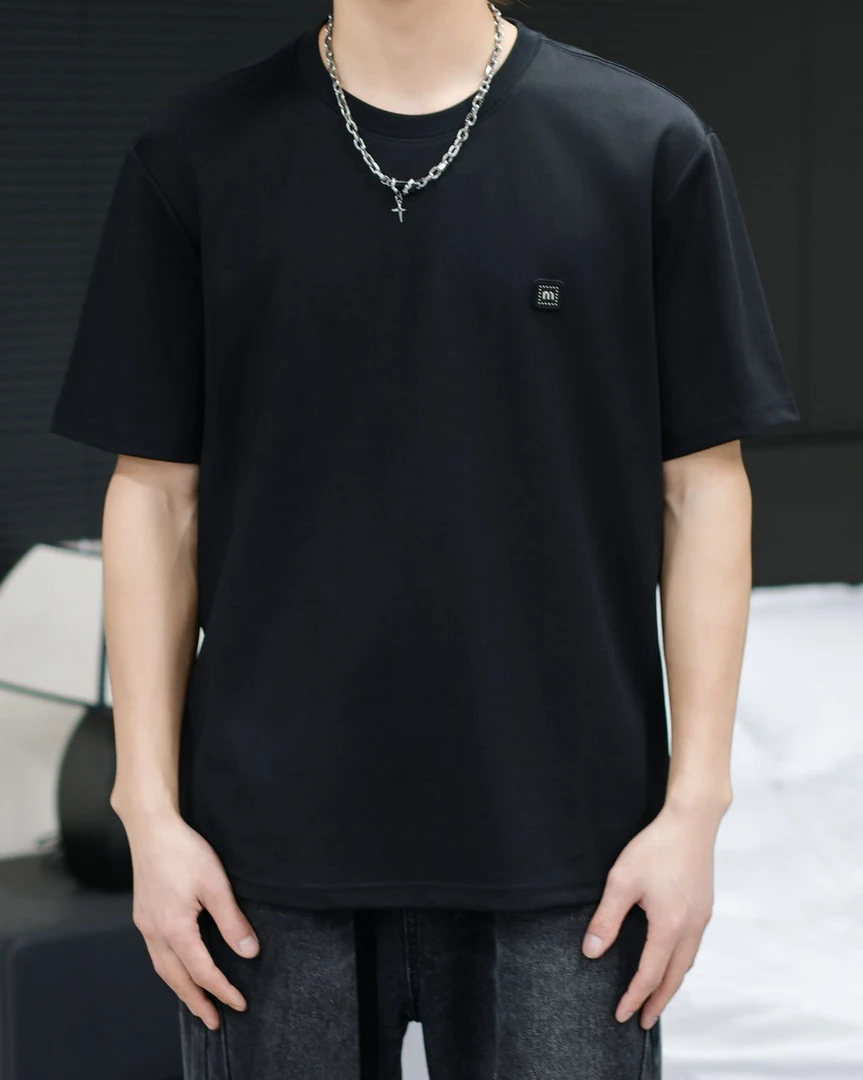 短袖日常圆领夏季标准常规T恤男装上衣潮流