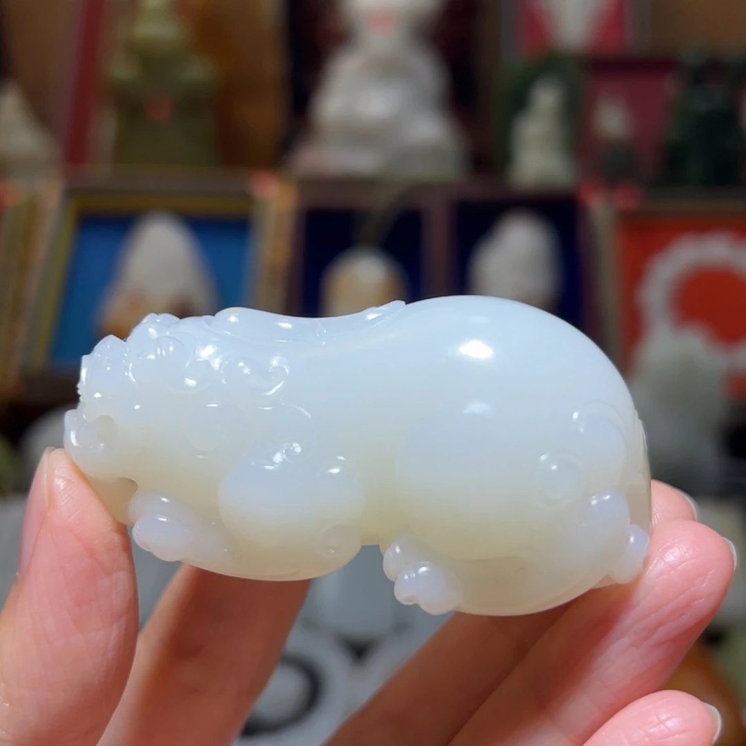 棒***0和田玉未镶嵌挂件