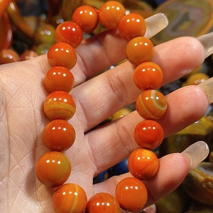 玛瑙/玉髓手链未镶嵌贝*