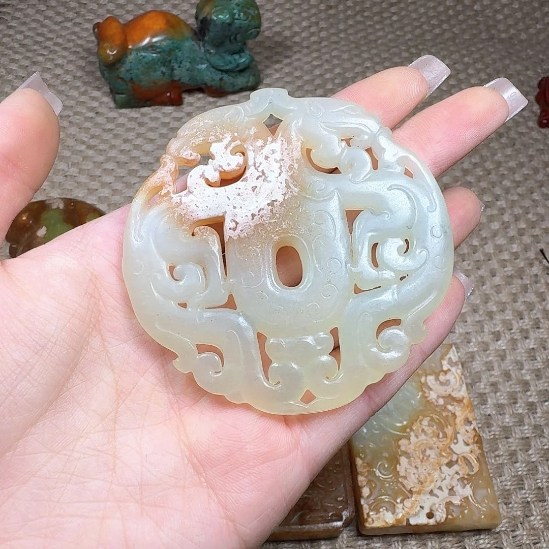 白玉菩提吊坠挂件
