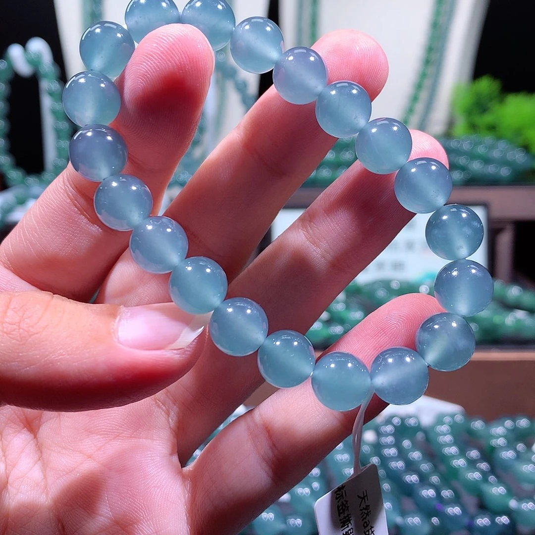 翡翠未镶嵌手链天然a货翡翠手串9.8