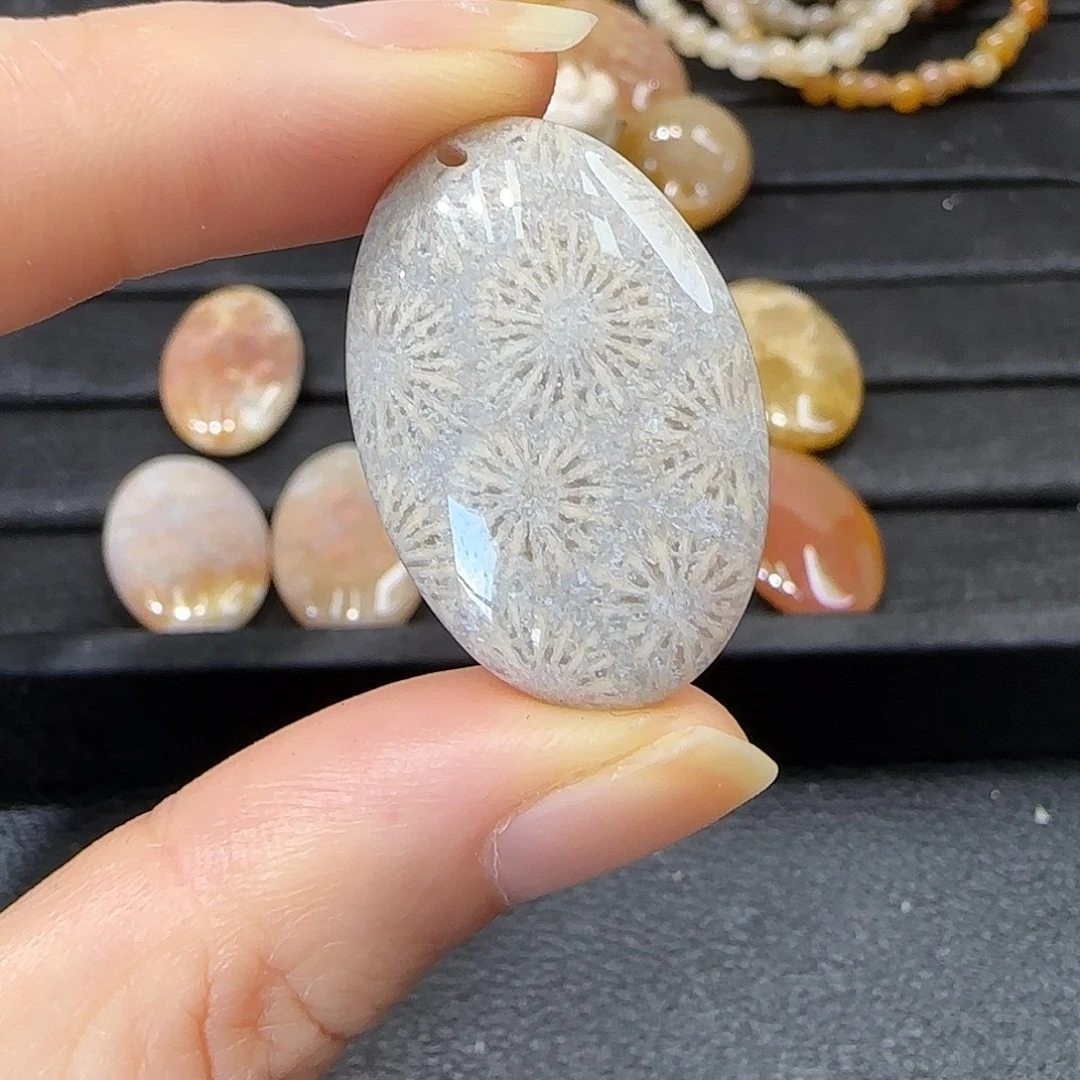 糖***子硅化玉未镶嵌吊坠(不含链)