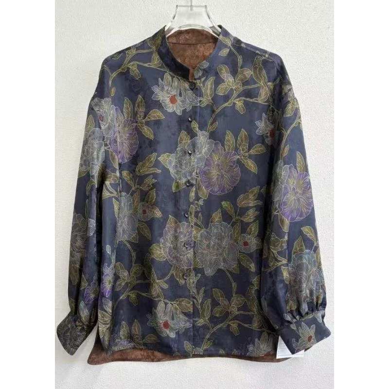 6925新款气质国风蝴蝶显瘦中袖上衣